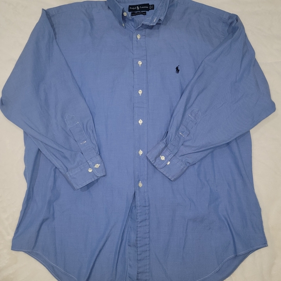 Polo by Ralph Lauren Blue Dress Shirt Classic Style - Picture 1 of 4